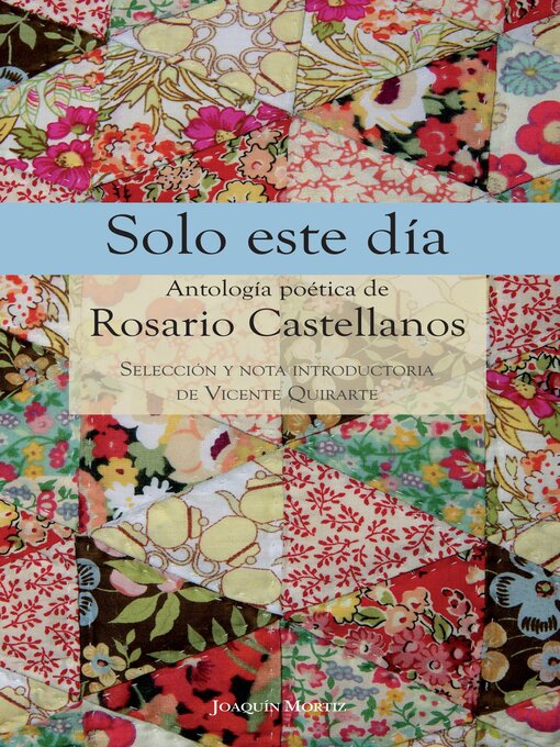 Title details for Solo este día by Rosario Castellanos - Available